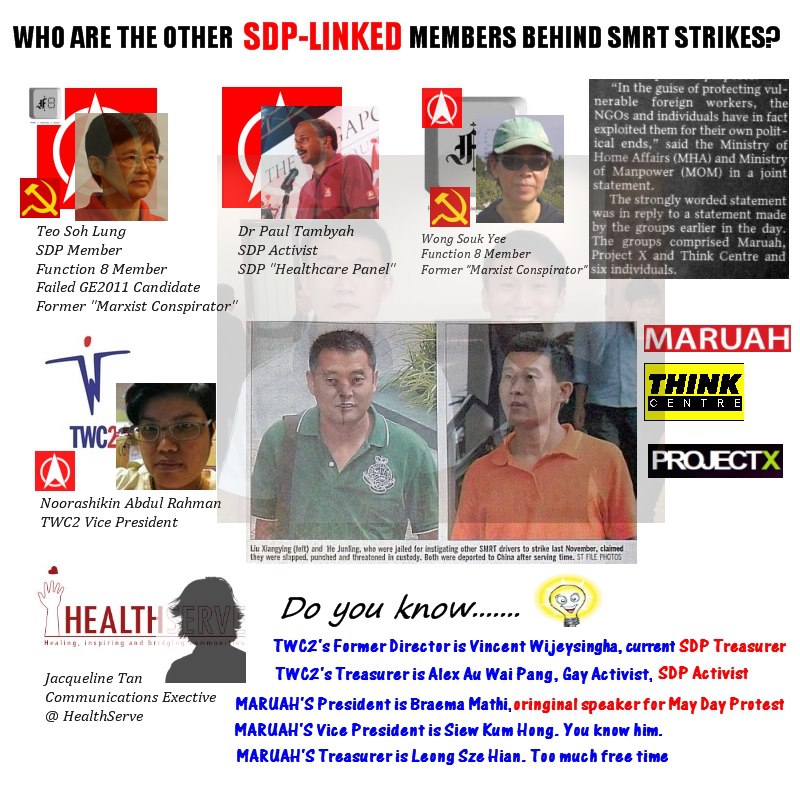 SDP MEMBERS BEHIND SMRT STRIKES